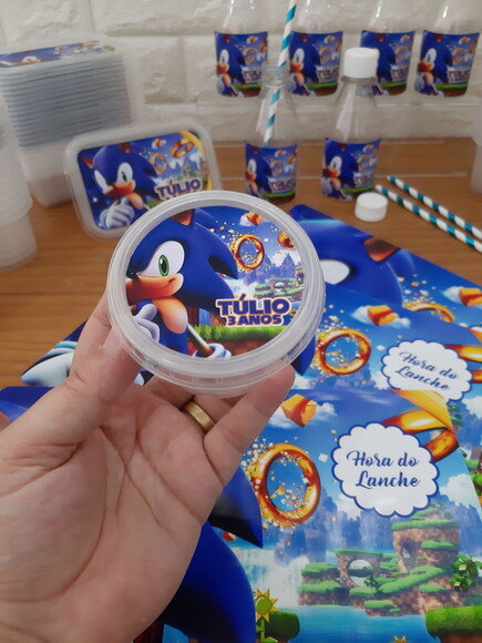 Pote 140ml Frutinhas / Pipoca ou Guloseimas - Sonic