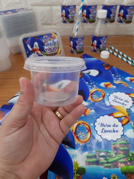 Pote 140ml Frutinhas / Pipoca ou Guloseimas - Sonic