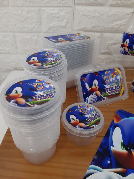 Pote 140ml Frutinhas / Pipoca ou Guloseimas - Sonic