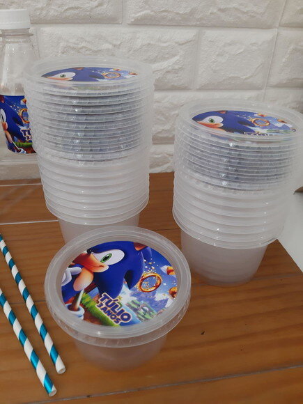 Pote 200ml Frutinhas / Pipoca ou Guloseimas- Sonic