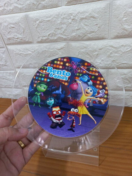 Prato Lanche Acrílico Personalizado Divertidamente