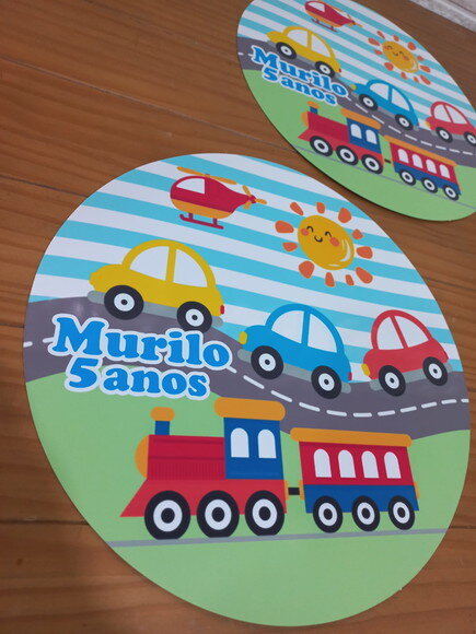 Sousplat 29cm - Carrinhos e Transportes