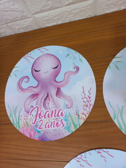 Sousplat 29cm - Fundo do Mar Cute