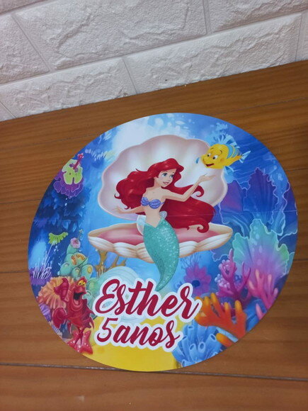 Sousplat 29cm - Sereia Ariel
