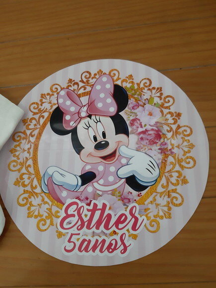 Sousplat Minnie Rosa 2