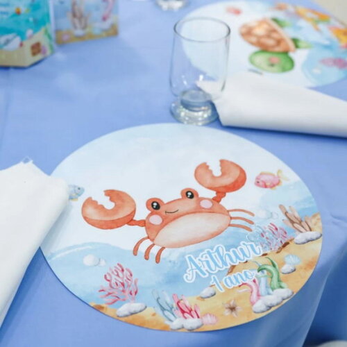 Sousplat Personalizado Fundo do Mar 2