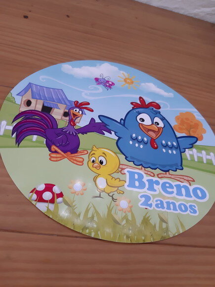 Sousplat Personalizado Galinha Pintadinha