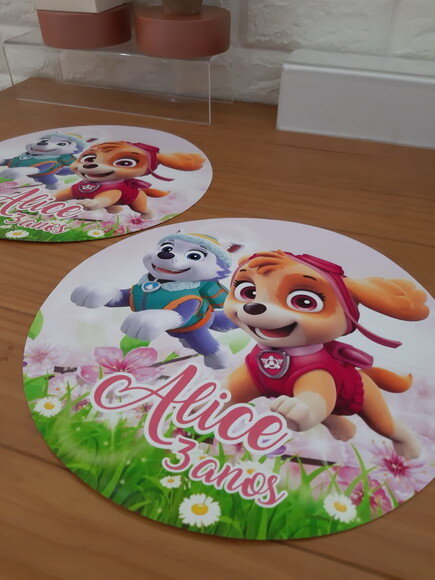 Sousplat Personalizado Patrulha Canina