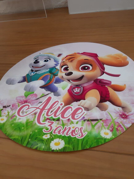 Sousplat Personalizado Patrulha Canina