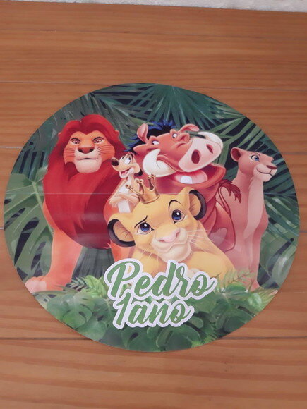 Sousplat Rei Leão Personalizado