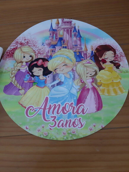 Sousplat Princesas Cute