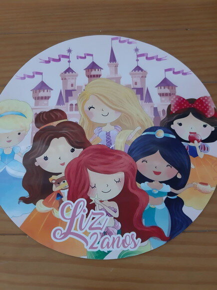 Sousplat Princesas Cute 2