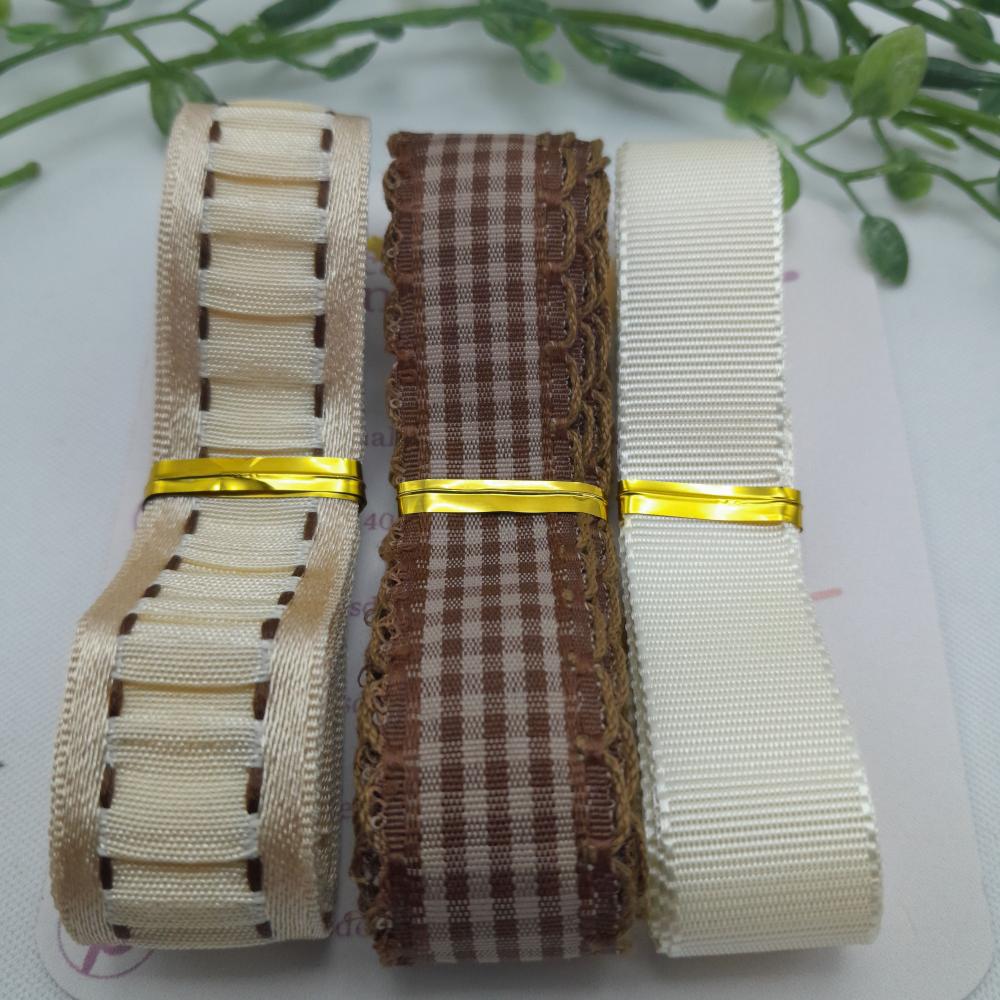 Kit de Fitas Coordenadas para Laços e Artesanato