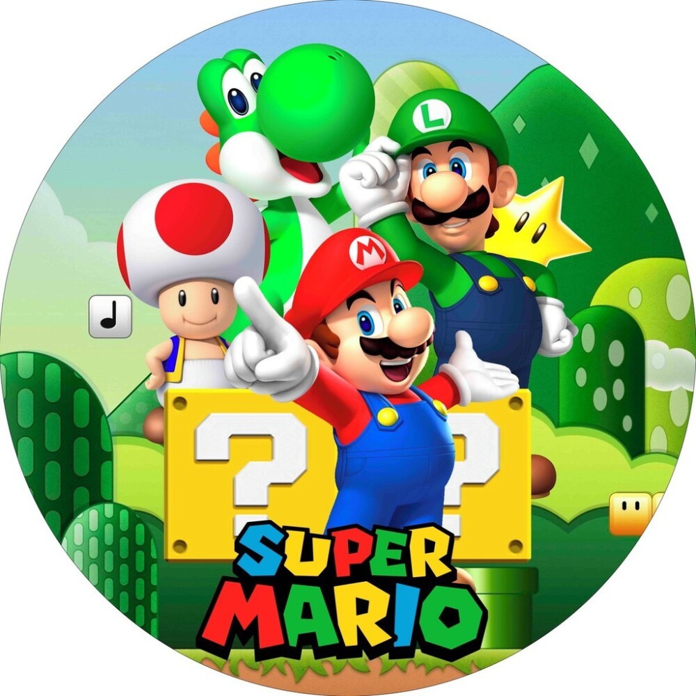 Poster de aniversário Super Mario