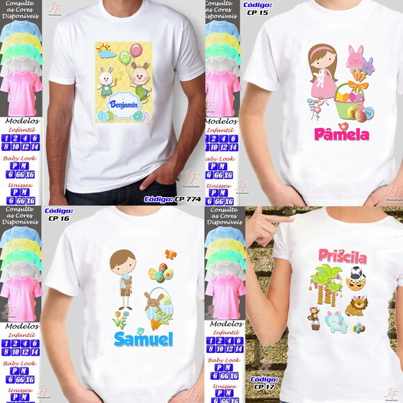 01 Camiseta Páscoa Personalizada