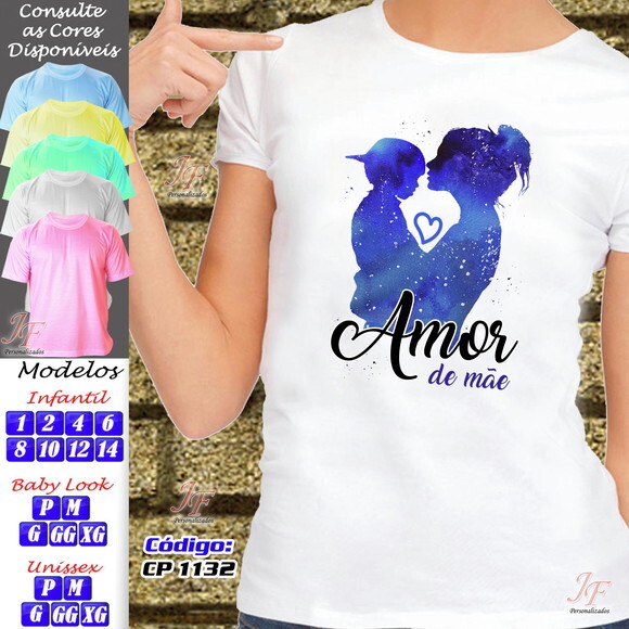 01 Camiseta Personalizada Mamãe Dias das Mães