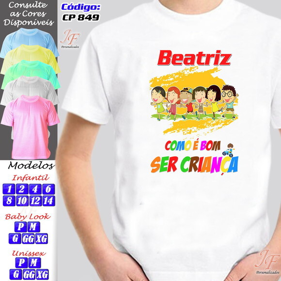 Camiseta Personalizada Dia das Crianças