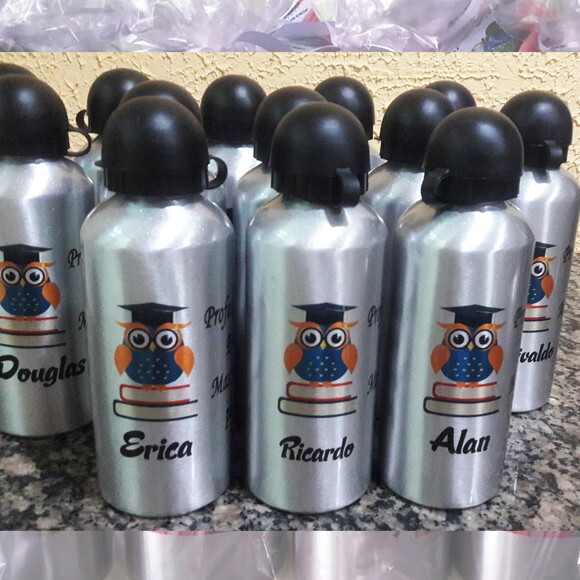 Squeeze Garrafa Alumínio 500 ml Dia do Mestre