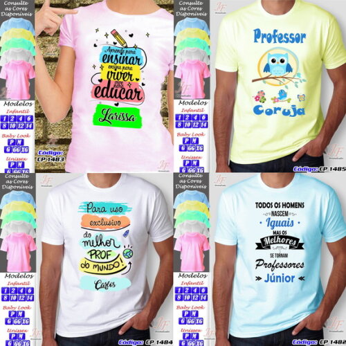 01 Camiseta Personalizada Dia dos Professores