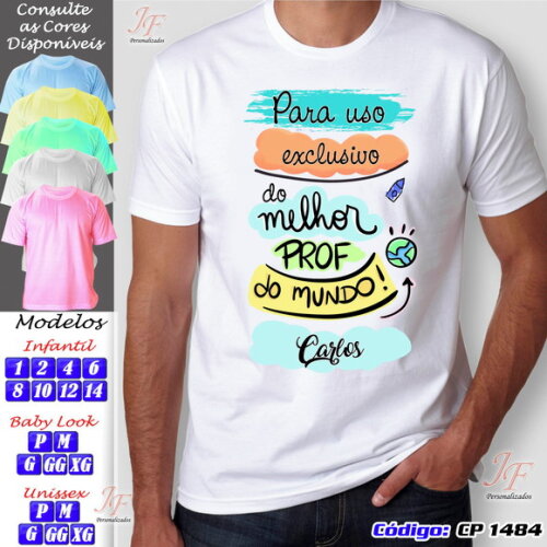 01 Camiseta Personalizada Dia dos Professores