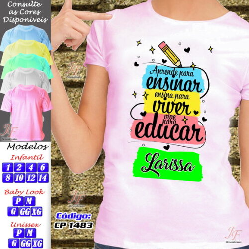 01 Camiseta Personalizada Dia dos Professores