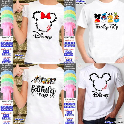 01 Camiseta Personalizada Family Vacation Disney