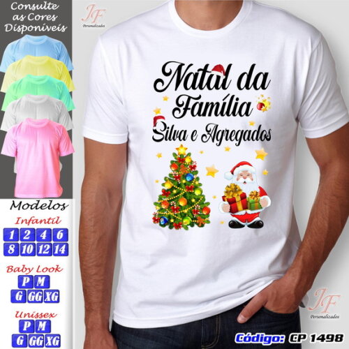 03 Camisetas Personalizadas Ano Novo Feliz Natal Reveillon