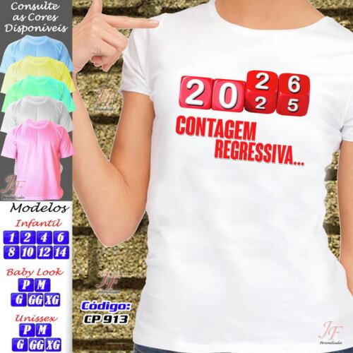08 Camisetas Personalizadas Ano Novo Feliz Natal Reveillon