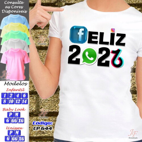 20 Camisetas Personalizadas Ano Novo Feliz Natal Reveillon
