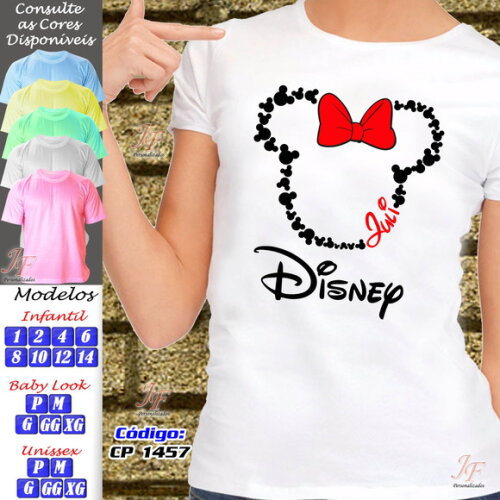 Camisetas Férias em Família | 06 Unidades | Viagem Disney