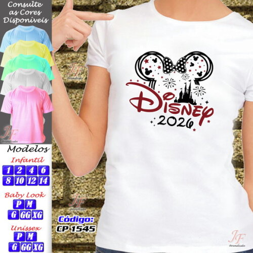 Camisetas Férias em Família | 09 Unidades | Viagem Disney