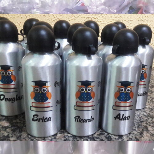Squeeze Garrafa Alumínio 500 ml Dia do Mestre