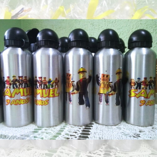 Squeeze Garrafa Alumínio 500 ml Personalizada Roblox