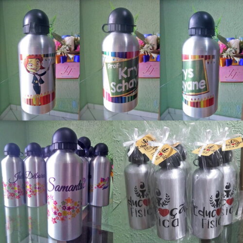 Squeeze Garrafa Alumínio 500 ml Dia dos Professores