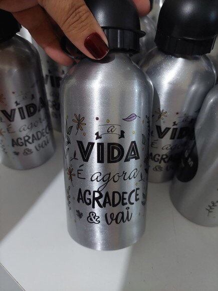 Squeeze Garrafa Alumínio 500 ml Qualquer Tema!