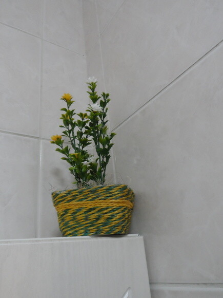Arranjo Floral em Floreira de Sisal