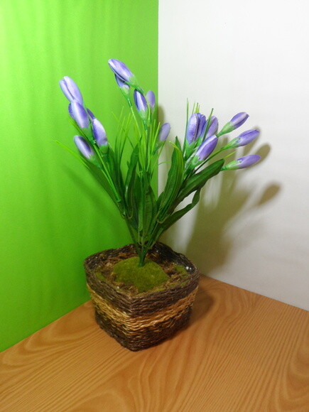 Arranjo Floral em Vaso de Sisal