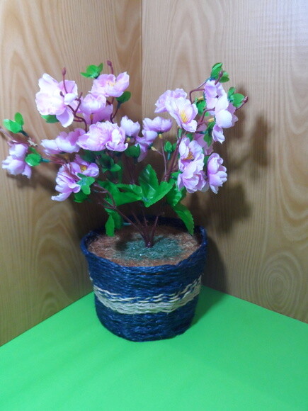 Arranjo Floral em Vaso de Sisal