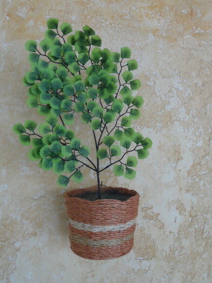 Arranjo Floral em Vaso de Sisal