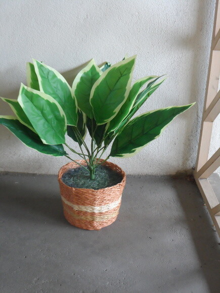 Arranjo Floral em Vaso de Sisal