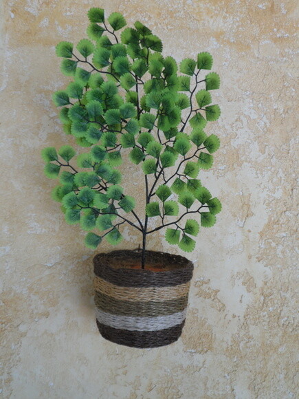 Arranjo Floral em Vaso de Sisal