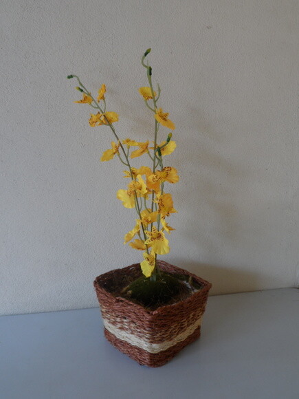 Arranjo Floral em Vaso de Sisal