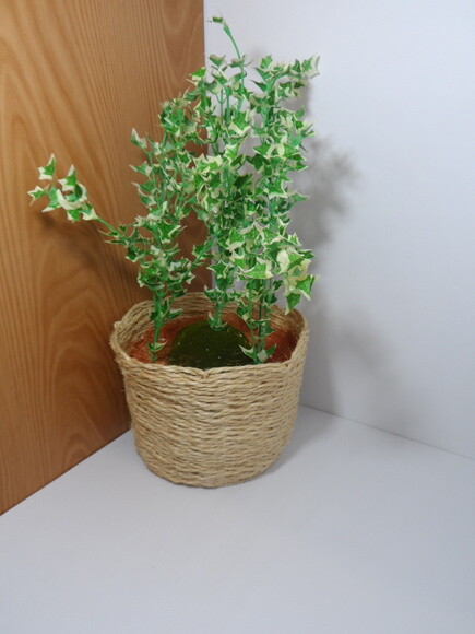Arranjo Floral em Vaso de Sisal