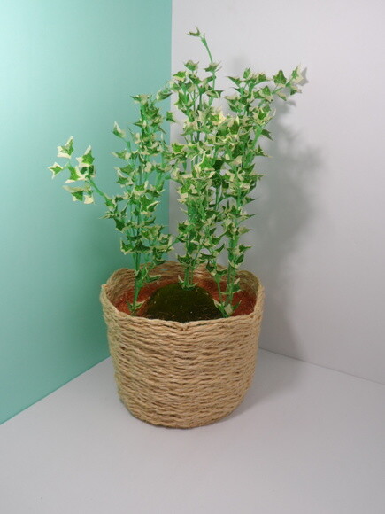 Arranjo Floral em Vaso de Sisal