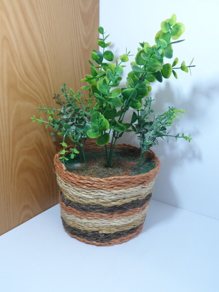 Arranjo Floral em Vaso de Sisal