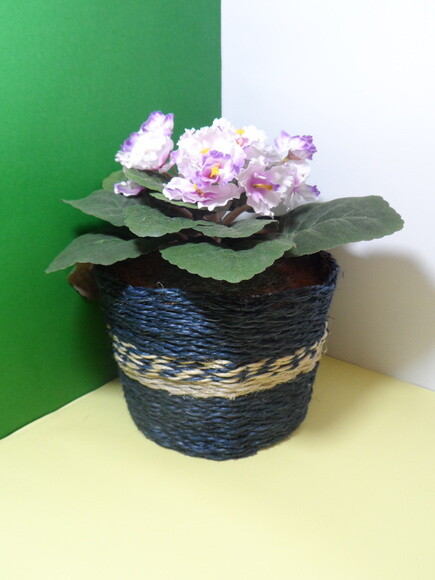 Arranjo Floral em Vaso de Sisal