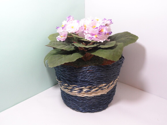 Arranjo Floral em Vaso de Sisal