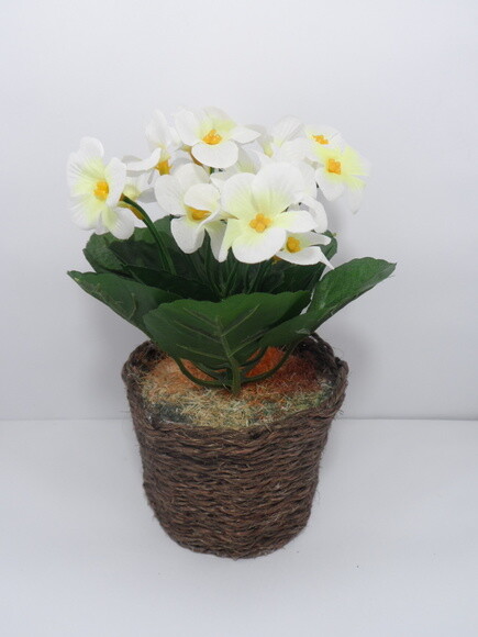 Arranjo Floral em Vaso de Sisal
