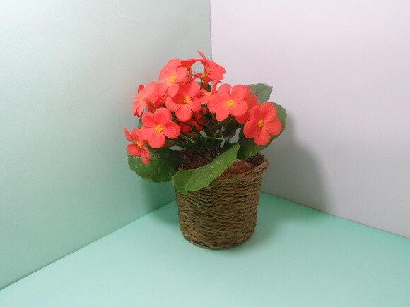Arranjo Floral em Vaso de Sisal