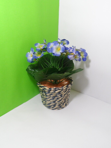 Arranjo Floral em Vaso de Sisal